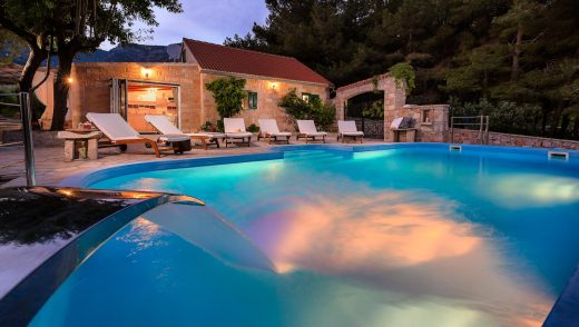 Luxury Beachfront Villa Zlatni Rat With Pool at the Beach Zlatni Rat in Bol on Island of Brac