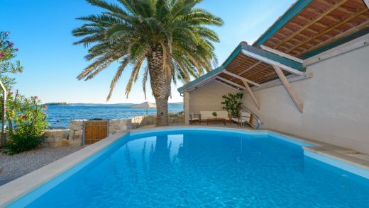Villa Beachfront Mare with private pool with sea water right at the beach in Orebic –  Peljesac